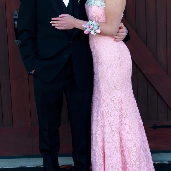 Pink Long Prom Dress - Picture 3 of 8